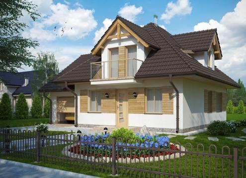 № 1563 Купить Проект дома Барт. Закажите готовый проект № 1563 в Воронеже, цена 41508 руб.