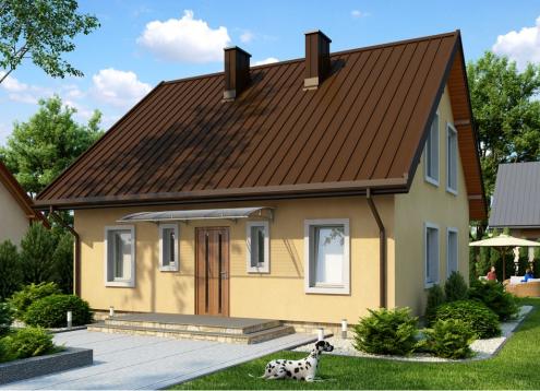 № 1573 Купить Проект дома Жарновец 2. Закажите готовый проект № 1573 в Воронеже, цена 34236 руб.