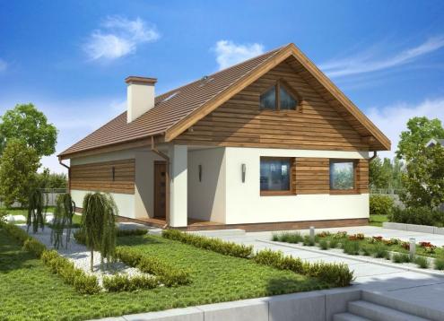 № 1595 Купить Проект дома Зотлинек 2. Закажите готовый проект № 1595 в Воронеже, цена 38074 руб.