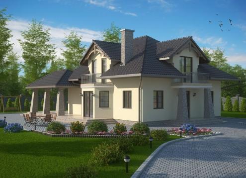 № 1617 Купить Проект дома Бабимост. Закажите готовый проект № 1617 в Воронеже, цена 62316 руб.