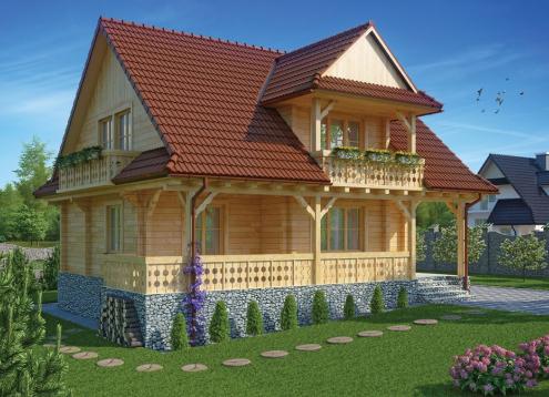 № 1629 Купить Проект дома Эдельвейс. Закажите готовый проект № 1629 в Воронеже, цена 43920 руб.