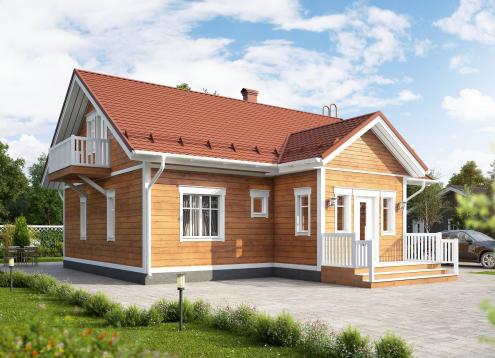 № 1673 Купить Проект дома Ателикоти 2-103А. Закажите готовый проект № 1673 в Воронеже, цена 52920 руб.
