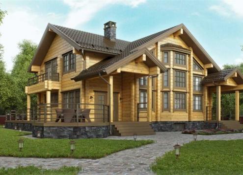 № 1728 Купить Проект дома ЕЛШ - 290. Закажите готовый проект № 1728 в Воронеже, цена 60120 руб.