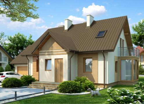 № 1814 Купить Проект дома Крокус. Закажите готовый проект № 1814 в Воронеже, цена 47837 руб.